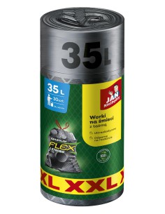 Elastyczne worki na śmieci z taśmą Magnum Flex XXL 35 L, 30 sztuk 5900536353470 2