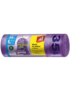 Elastyczne zapachowe worki Magnum Flex Lawenda Jan Niezbędny 35 L, 12 sztuk 5900536349503