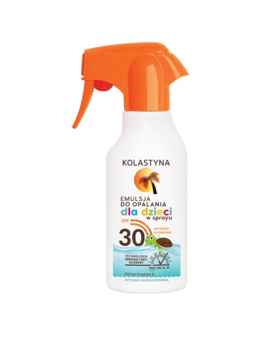 Emulsja dla dzieci do opalania w sprayu SPF 30 Kolastyna 200 ml 5900536325415 3