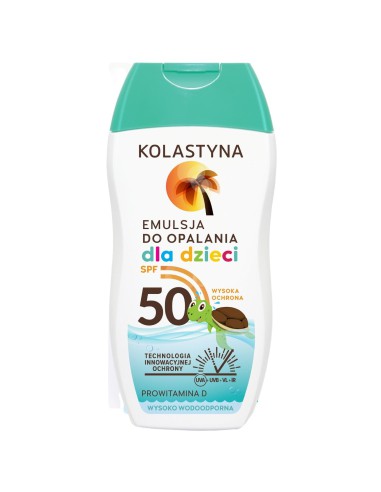 Delikatna emulsja dla dzieci do opalania Kolastyna SPF 50 150 ml 5900536341248 3