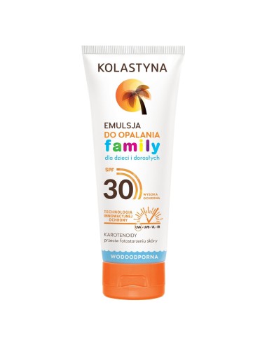 Emulsja do opalania  dla dzieci i dorosłych Kolastyna SPF 30 250 ml 5900536315874 3