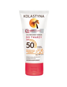 Krem przeciwstarzeniowy i ochronny do twarzy SPF 50 Kolastyna  50 ml 5900536352459