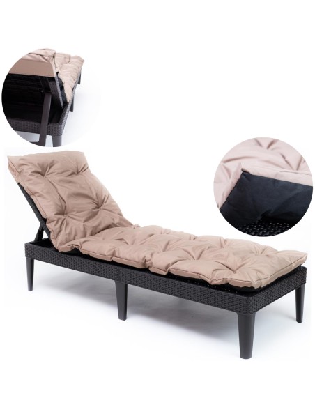 Poduszka na leżak ogrodowy Cosi Garden 190 x 60 cm 5905718981014