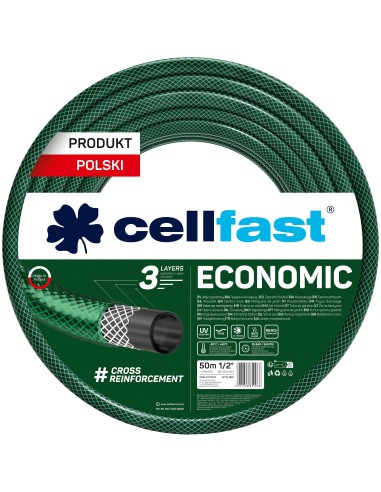 3-warstwowy wąż ogrodowy Cellfast ECONOMIC 1/2" 50 mb - Węże ogrodowe