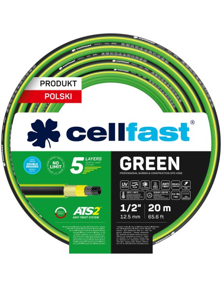 Wąż ogrodowy 5 warstwowy Cellfast GREEN ATS2 TM 1/2" 20 mb 5907512607381 3