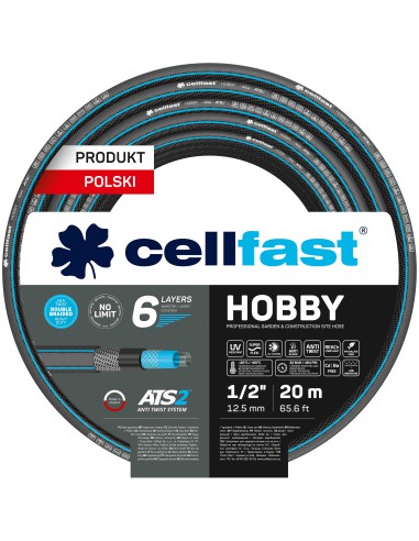 Wąż ogrodowy 6 warstwowy Cellfast HOBBY ATS2 TM 1/2" 20 mb 5907512607404 3