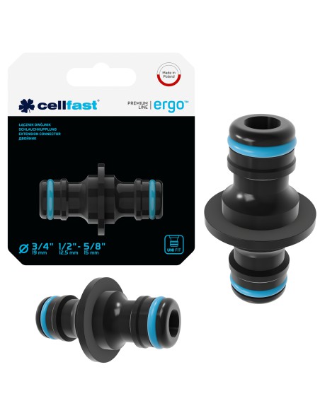 Łącznik ERGO dwójnik 1/2",3/4",3/8" Cellfast 5901828859854 10