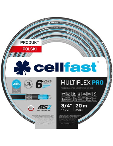 Wąż ogrodowy Cellfast 6 warstwowy MULTIFLEX ATSV TM 3/4" 20 mb - Węże ogrodowe