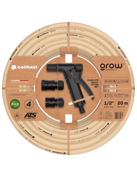 Zestaw wąż zraszacz szybkozłącza przyłącze  Cellfast 5901828855832 3