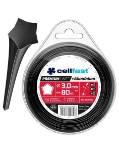 Żyłka tnąca PREMIUM - gwiazdka 3,0 mm x 80 m Cellfast 5907553508487