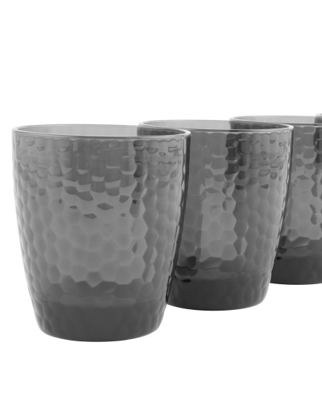 Elegancki zestaw 4 szklanek w kolorze szarym Cambridge - Szklanki Elegancki zestaw 4 szklanek w kolorze szarym Cambridge 5054061137972 7