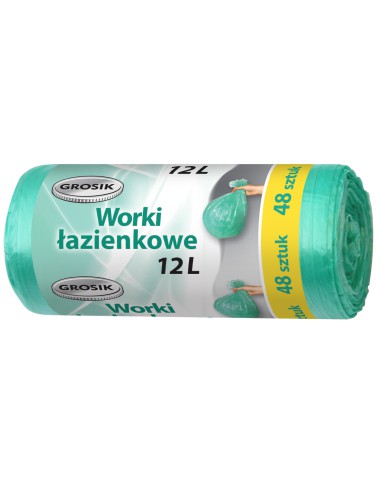 Łazienkowe worki na śmieci Grosik 12 l 48 szt. 5900536237886