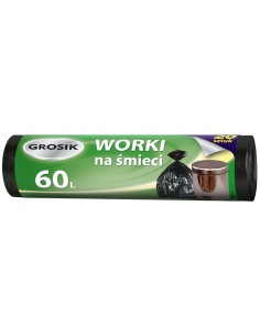 Pojemne worki na śmieci Grosik 60l 20 sztuk 5900536224398 2