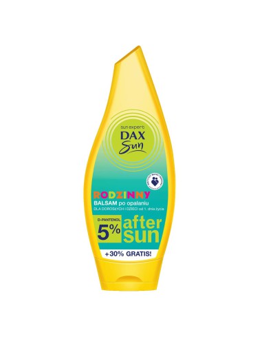 Kojący balsam po opalaniu dla dorosłych i dzieci z D-pantenolem 5% Dax Sun 250 ml - Kosmetyki do opalania