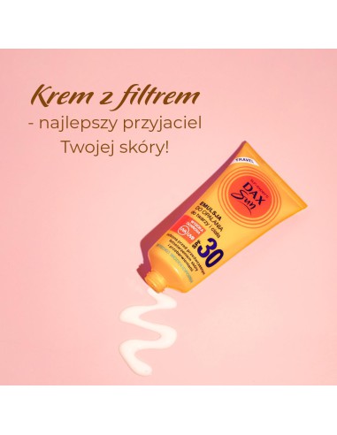 Delikatna dla skóry emulsja do opalania do twarzy i ciała SPF 30 Dax Sun Travel 50 ml 5900525059901 2