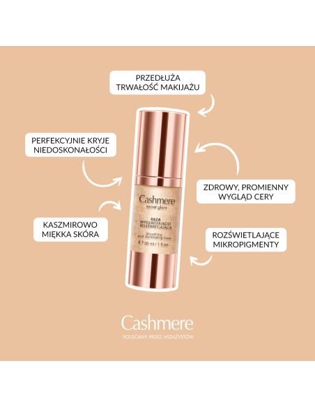Baza wygładzająco-rozświetlająca pod makijaż Cashmere Secret Glam 30 ml - Kosmetyki do makijażu Baza wygładzająco-rozświetlająca pod makijaż Cashmere Secret Glam 30 ml 5900525031259 2