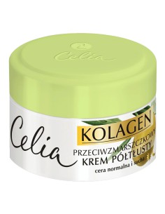 Przeciwzmarszczkowy półtłusty krem z oliwką Celia Kolagen 50 ml 5900525054029