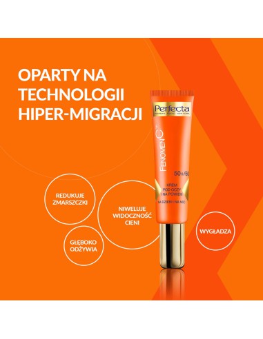 Likwidujący worki krem pod oczy i na powieki Perfecta Fenomen C 50+/60+ 15 ml 5900525044310 5