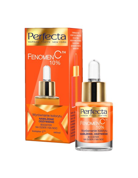 Wyrównujący koloryt skóry booster na dzień i na noc Perfecta Fenomen C 15 ml - Kosmetyki do twarzy Wyrównujący koloryt skóry booster na dzień i na noc Perfecta Fenomen C 15 ml 5900525042248