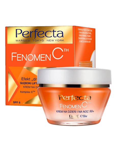 Nawilżająco-liftingujący krem na dzień i noc Perfecta Fenomen C 50+ 50 ml 5900525042224