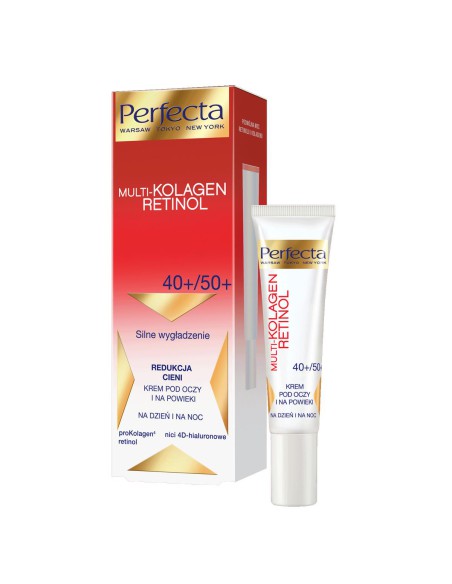Kolagenowy krem pod oczy i na okolice ust Perfecta 40+/50+ 15 ml - Kremy pod oczy Kolagenowy krem pod oczy i na okolice ust Perfecta 40+/50+ 15 ml 5900525050823