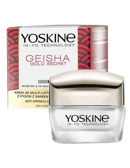 Przeciwzmarszczkowy krem do twarzy na dzień i noc multi-lifting 3D Yoskine Geisha Gold Secret 50 ml 5900525063755