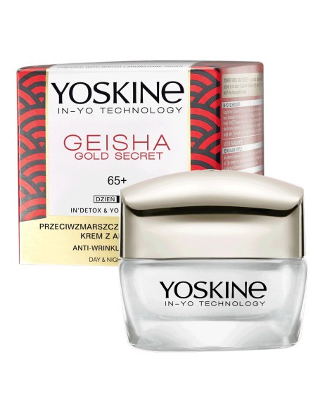 Wygładzający krem do twarzy na dzień i noc Yoskine Geisha Gold Secret 65+ 50 ml 5900525063748