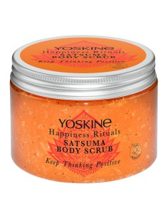 Złuszczający peeling cukrowy do ciała Yoskine Happiness Rituals Satsuma 300 g 5900525072924