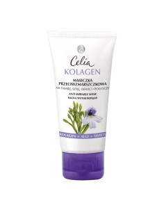 Maseczka przeciwzmarszczkowa z algami i świetlikiem Celia Kolagen 60 ml 5900525054074