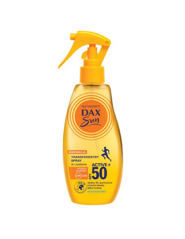 Transparentny spray do opalania SPF 50 Dax Sun 200 ml 5900525077714