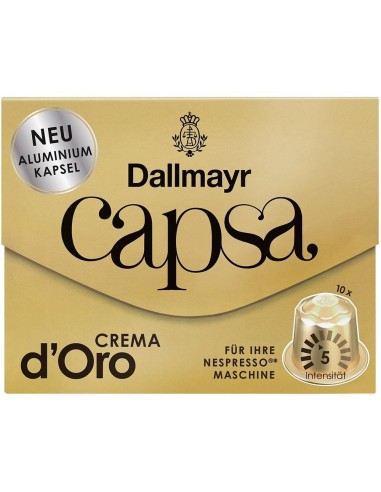 d` Oro Kawa w kapsułkach Nespresso 10szt Dallmayr Capsa Crema 4008167011200 2