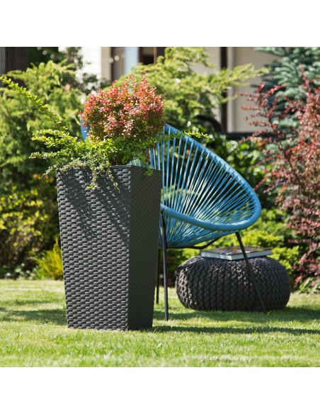 Rattanowa grafit metalik Doniczka FINEZJA 400x400 Lamela 5900119505753 6