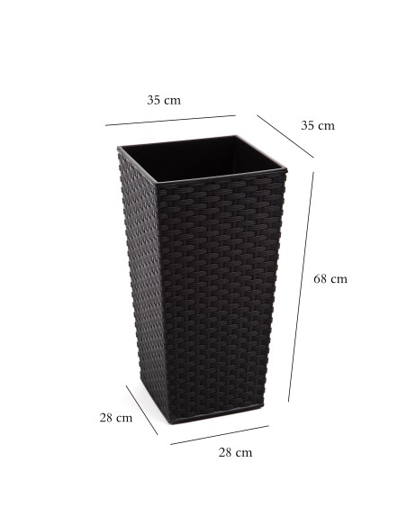 Czarna doniczka Finezja 350x350 Lamela 5900119045761 2