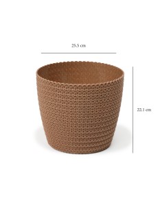 Osłonka-doniczka z naturalnego drewna Magnolia Eco Lamela 5900119388608 2