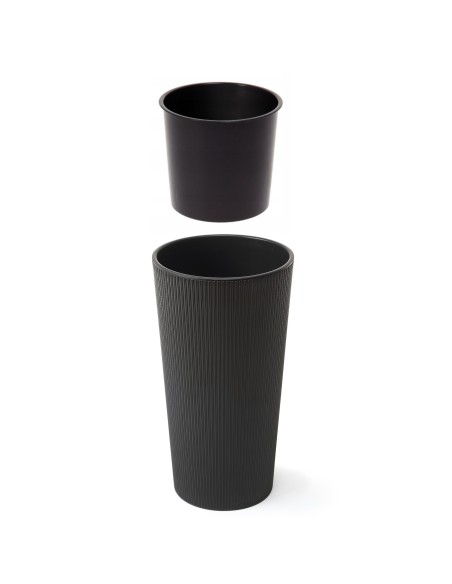 Czarna doniczka Lilia 250 jumper Lamela 5900119048649 6