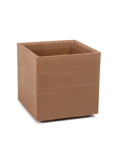 Kwietnik KARO ECO drewniana 400x400 Lamela - Kosze i osłonki na donice Kwietnik KARO ECO drewniana 400x400 Lamela 5900119388844