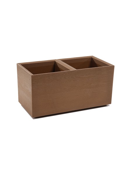 Kwietnik z naturalnego drewna 800x400 Lamela - Kosze i osłonki na donice Kwietnik z naturalnego drewna 800x400 Lamela 5900119388851