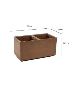 Kwietnik z naturalnego drewna 800x400 Lamela 5900119388851 2