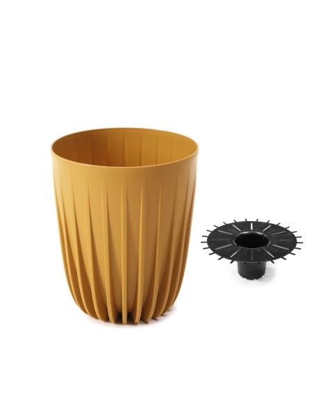Musztardowa doniczka Mira 145 Lamela 5900119159055
