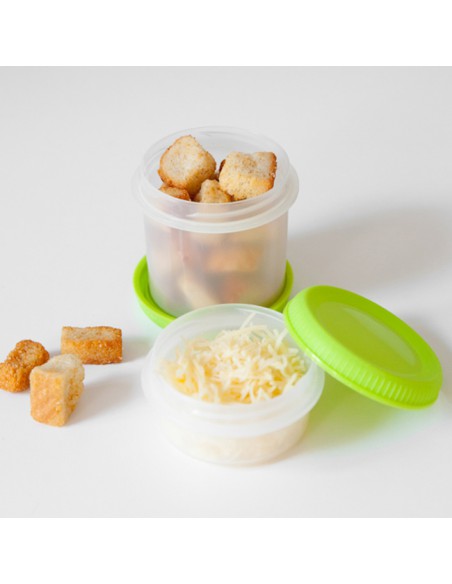 Zestaw 2 szczelnych pojemników na żywność 80 + 150 ml Curver 3253920991003 3