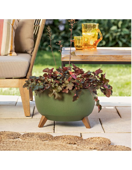 Zielony leśny misa Roma Eco wood owalna 430 Lamela - Kosze i osłonki na donice Zielony leśny misa Roma Eco wood owalna 430 Lamela 5900119429240 13