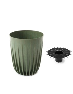 Zielona doniczka MIRA ECO 390 mm Lamela 5900119429417