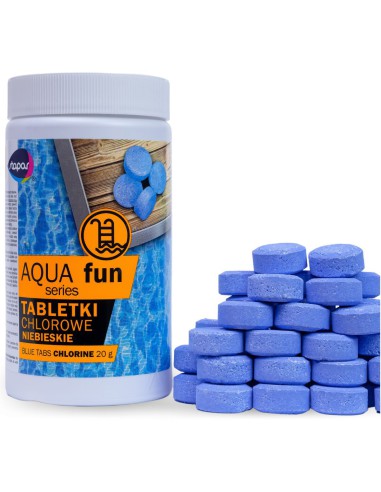 Niebieskie tabletki chlorowe do basenu Stapar 1kg - Chemia basenowa