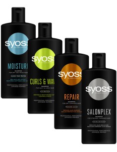 Zestaw 2 szamponów, 2 odżywek nawilżających dla kobiet Syoss 3838824404547
