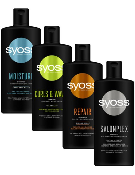Zestaw 2 szamponów, 2 odżywek nawilżających dla kobiet Syoss 3838824404547 6