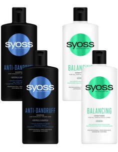 Zestaw 2 szamponów, 2 odżywek przeciwłupieżowych Syoss 3838824404554