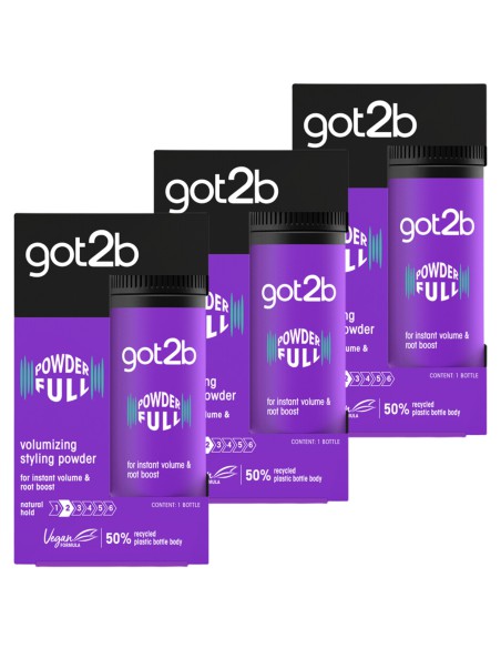 Zwiększający objętość puder do włosów Got2b 3x10 ml 3838824404585