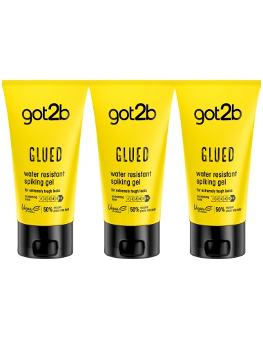 Klej do włosów o wodoodpornej formule 3x150ml Schwarzkopf Got2b Glued Spiking Glue 3838824405087 2