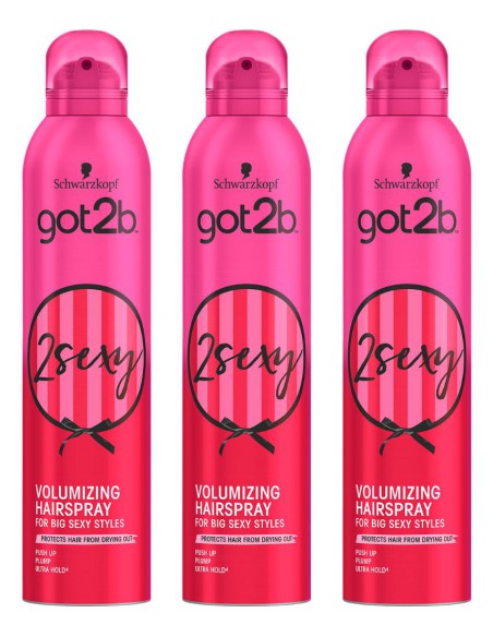 Lakier do włosów zwiększający objętość 3x300ml Got2b Schwarzkopf 3838824404608 2
