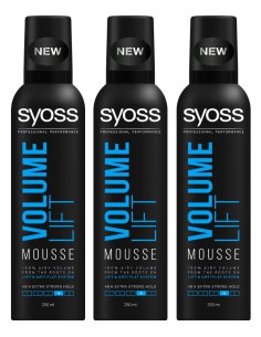 Wzmacniająca objętość pianka do włosów Syoss 3x 250ml 3838824405933 2